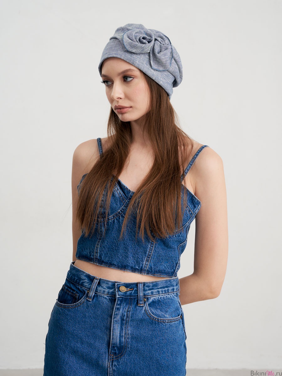 Гортензия бандана лен синий речной - 1