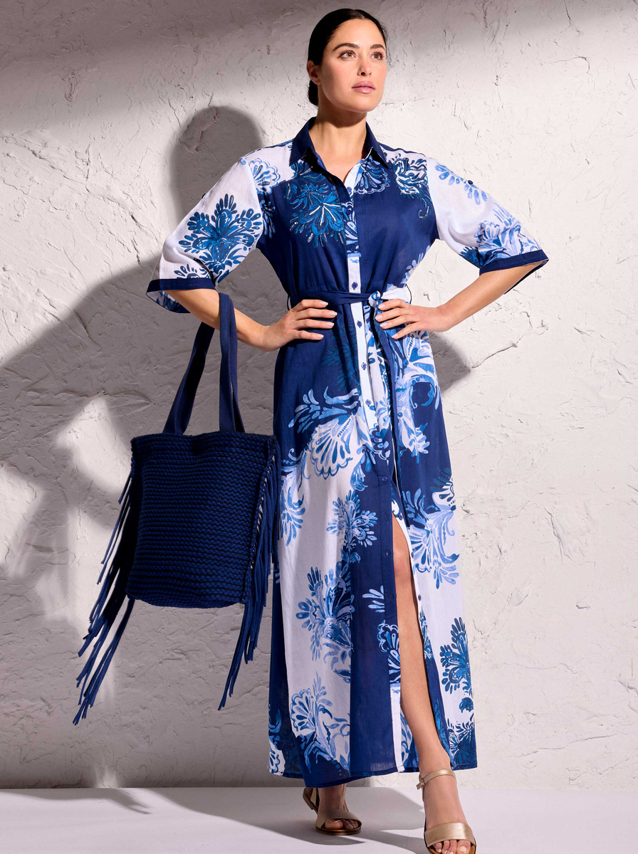 Платье-рубашка на пуговицах David