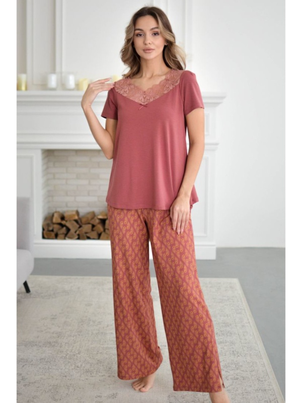 3105W-80095.1S-535 Пижама AM 23 сух.роза (sxleqh3e