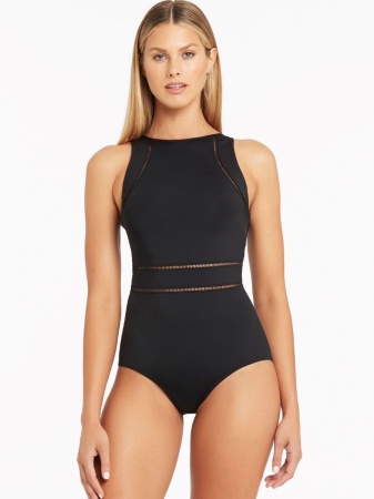 SL1484ECO Купальник SEA LEVEL BLACK (8ILXwEbM)