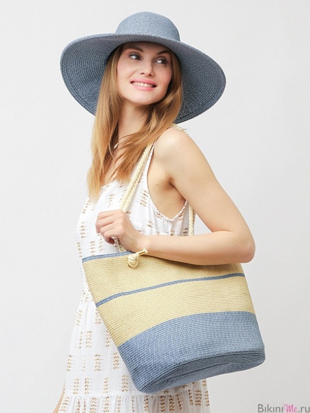 WFG1-1.14 FABRETTI 24 Сумка жен. бежевый,голубой (