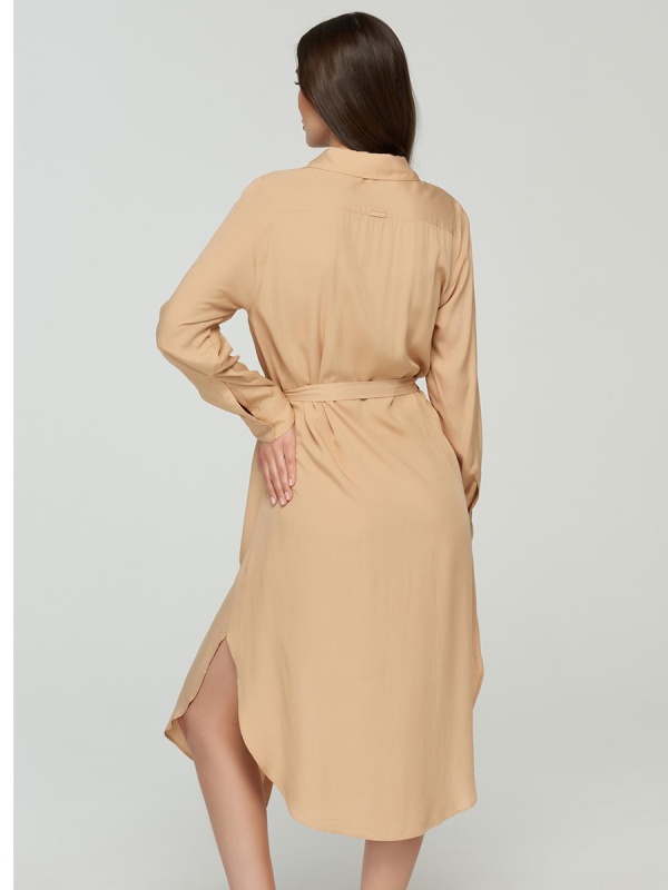 LD23-03 Платье-рубашка Marc&Andre 24 бежевый (LD23