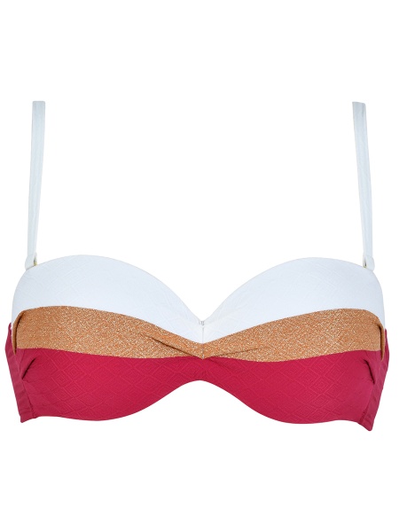 77061 Раздельный купальник Naturana23 бордо (77061