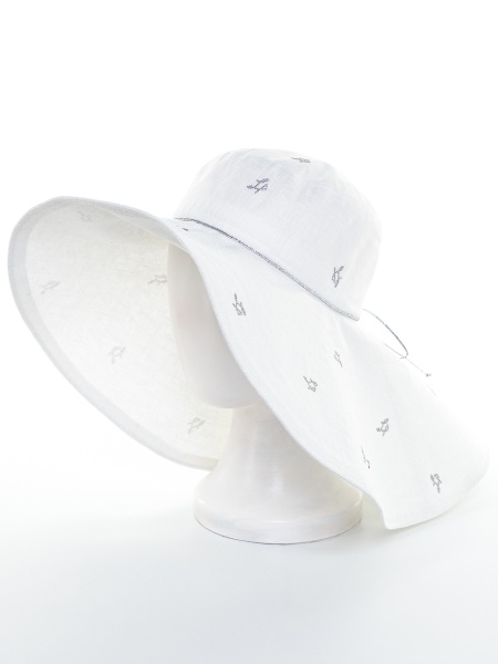 450476 LP мини россыпь макси шляпа лен бел. (LP ми