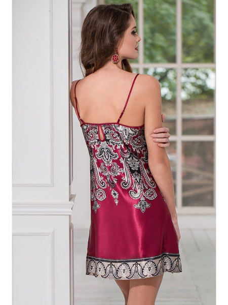 3140 Сорочка Justin Mia-Amore бордо (3141_2)