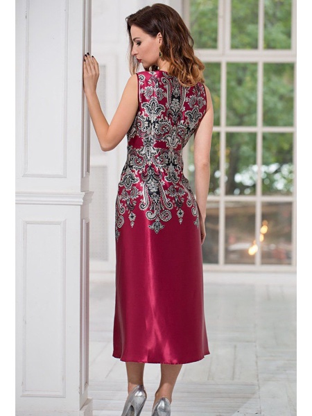 3148 Сорочка Justin Mia-Amore бордо (3148_2)