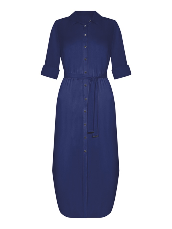 LD23-06 Платье-рубашка Marc&Andre23 син. (LD23-06)