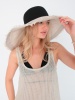 Доната макси шляпа лен солома солнечная + черный (3)